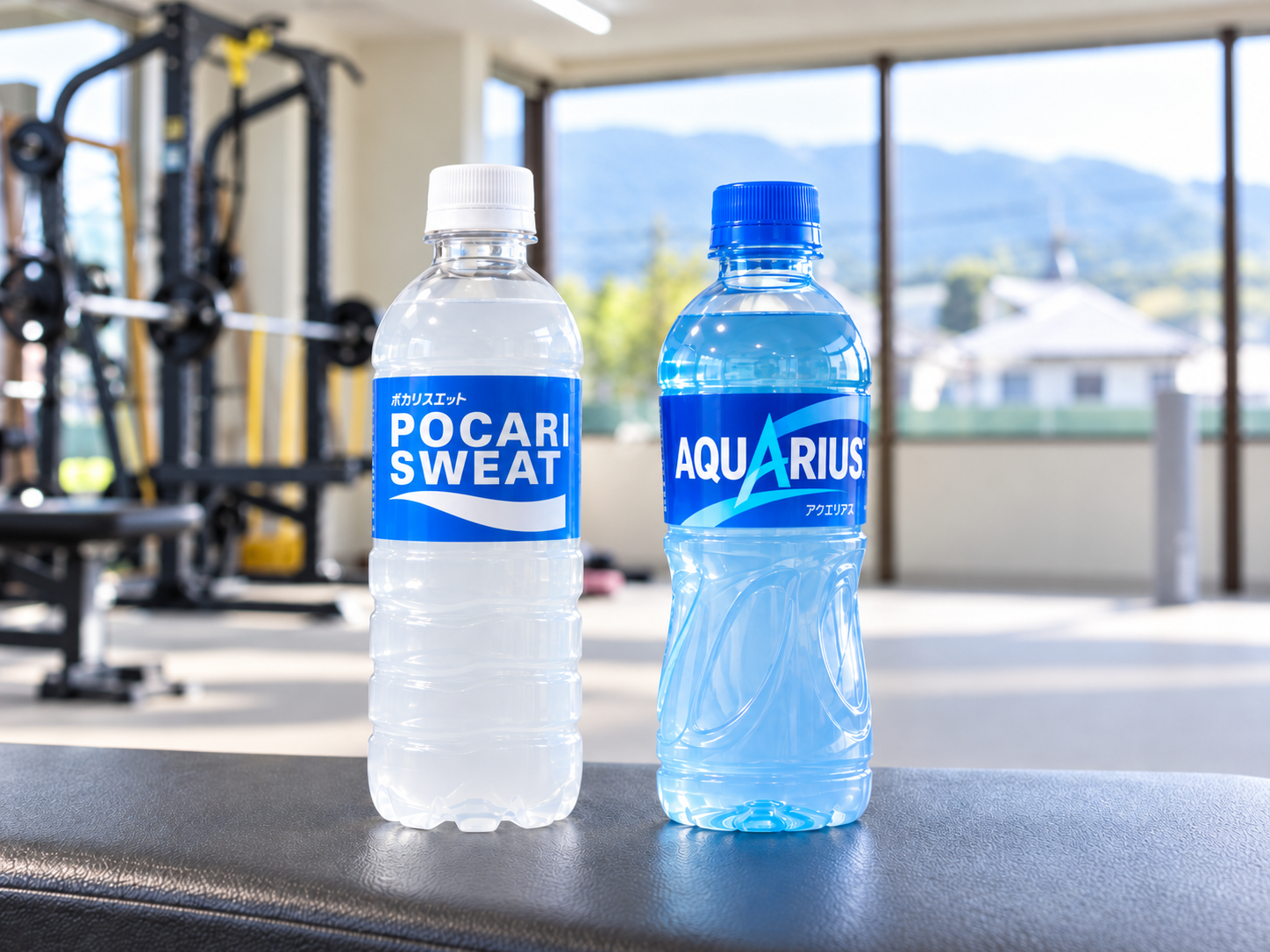 ポカリスエットとアクエリアスを比較したイメージ