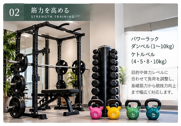 パワーラックやトレーニング器具